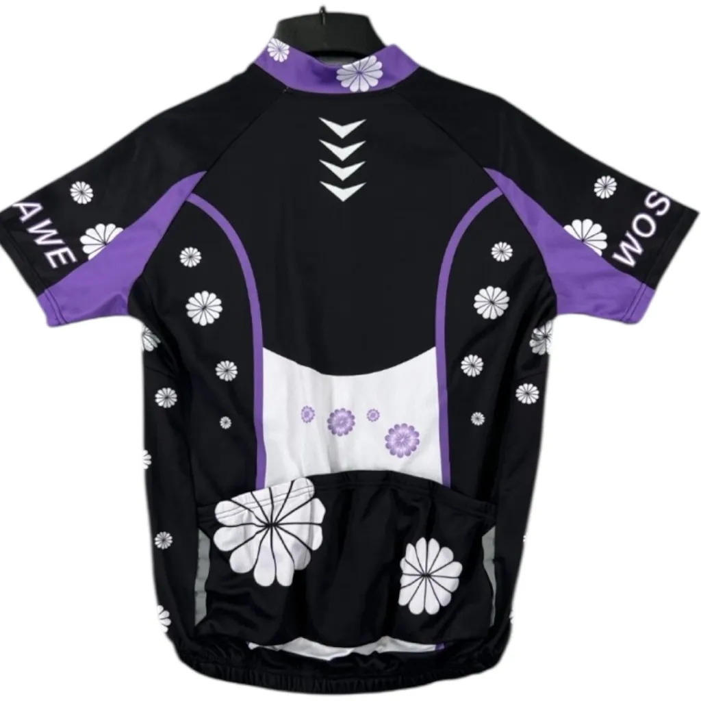Wosawe Cycling Jersey Purple Size L - Image 3