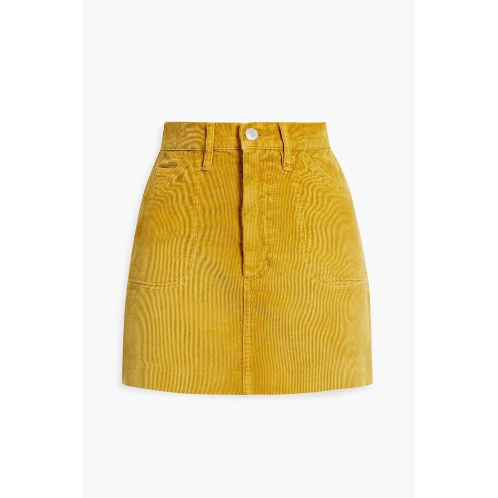 RE/DONE Marigold 70s Cotton Corduroy Mini Skirt Size 25 - Image 2