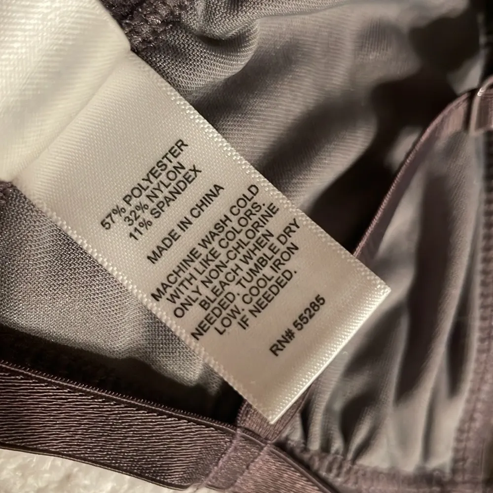 Express Purple Velvet Strappy Bralette - Image 6