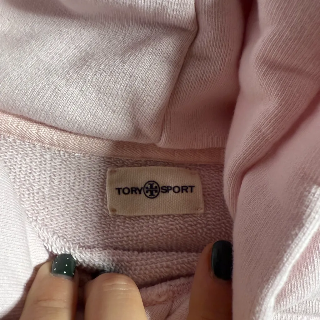 Tory Sport Pink Hoodie with Love Graphic - Image 5