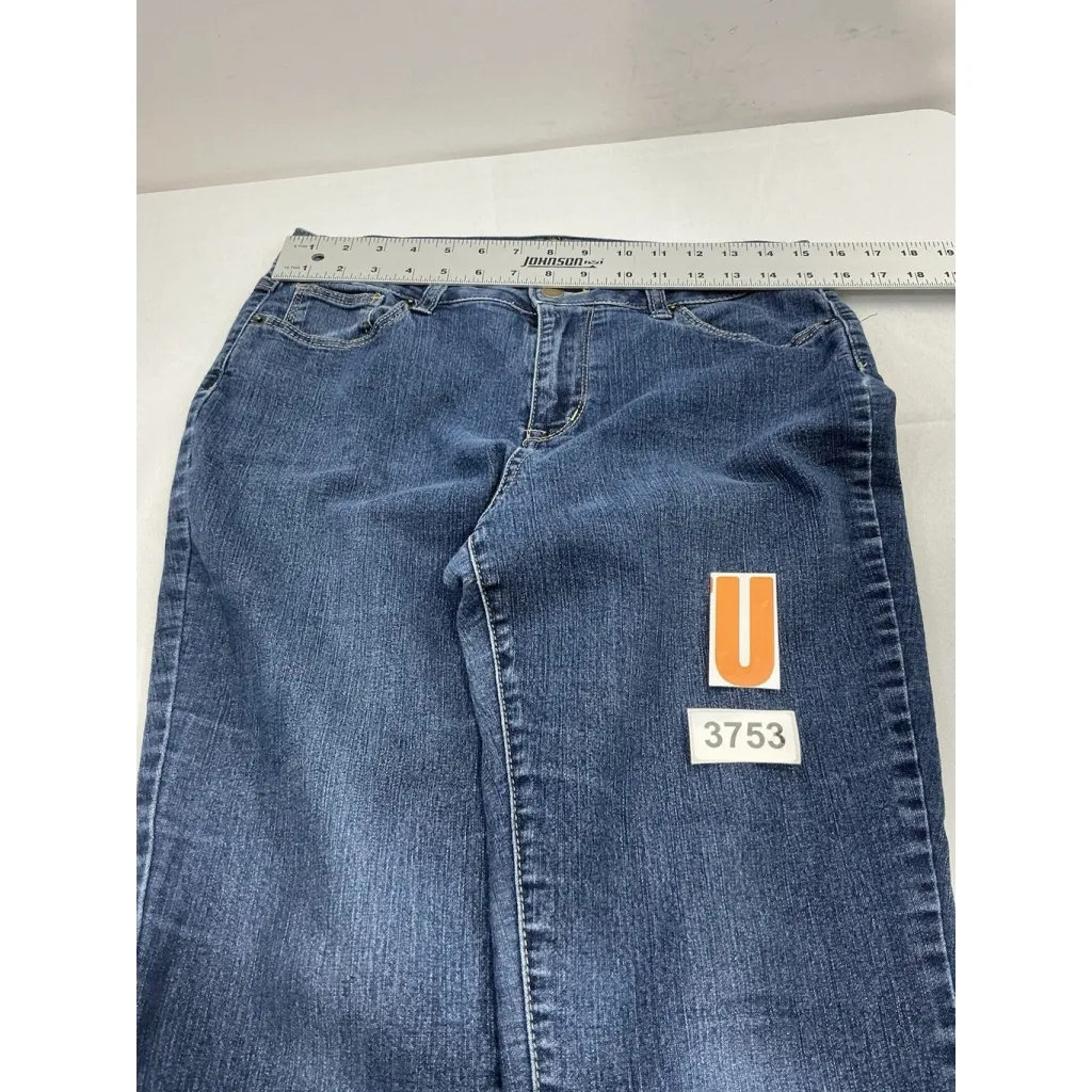 Womans Westport Classic Fit Straight Size 8s Denim Blue Jeans - Image 5