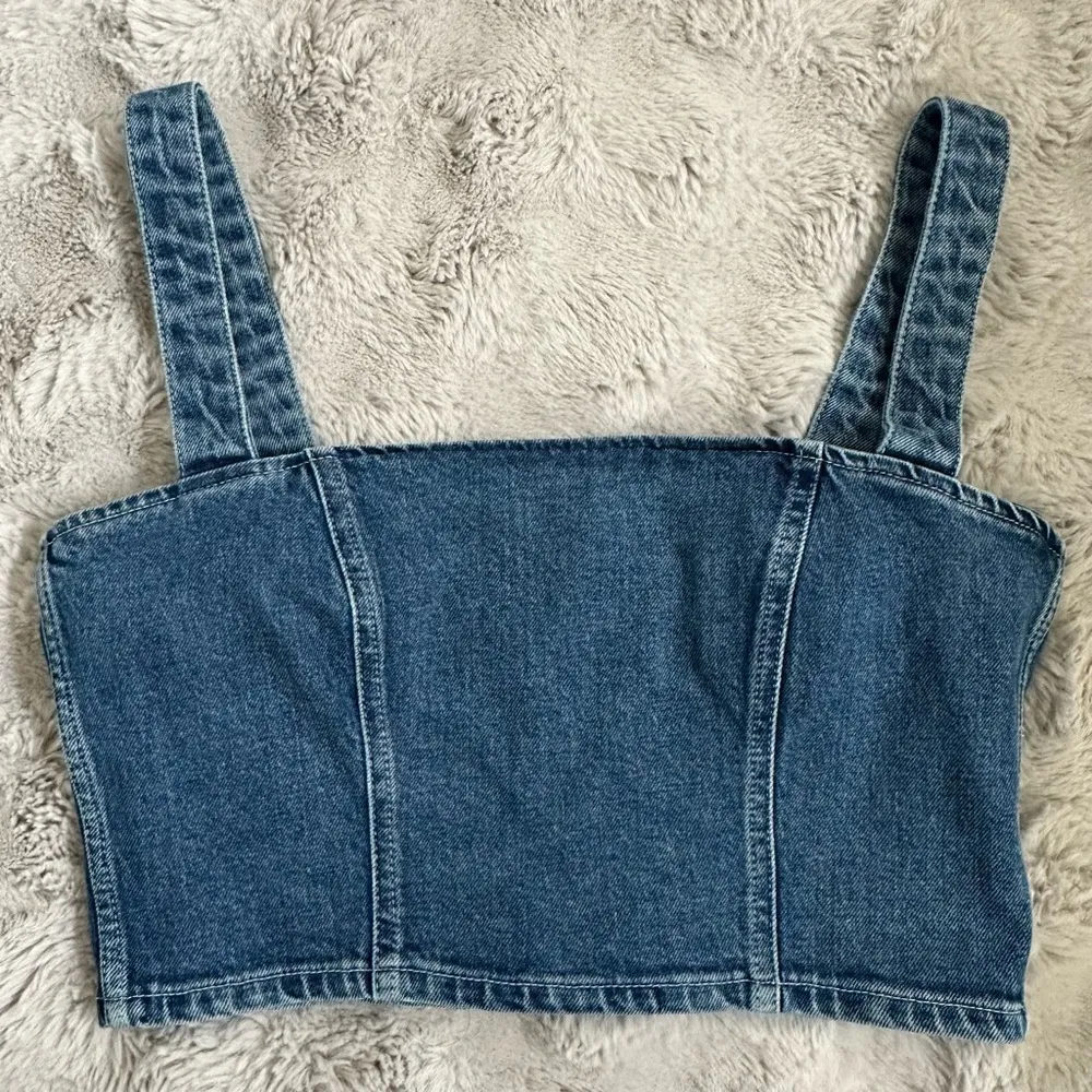 Reformation sunny denim top size 10 - Image 2