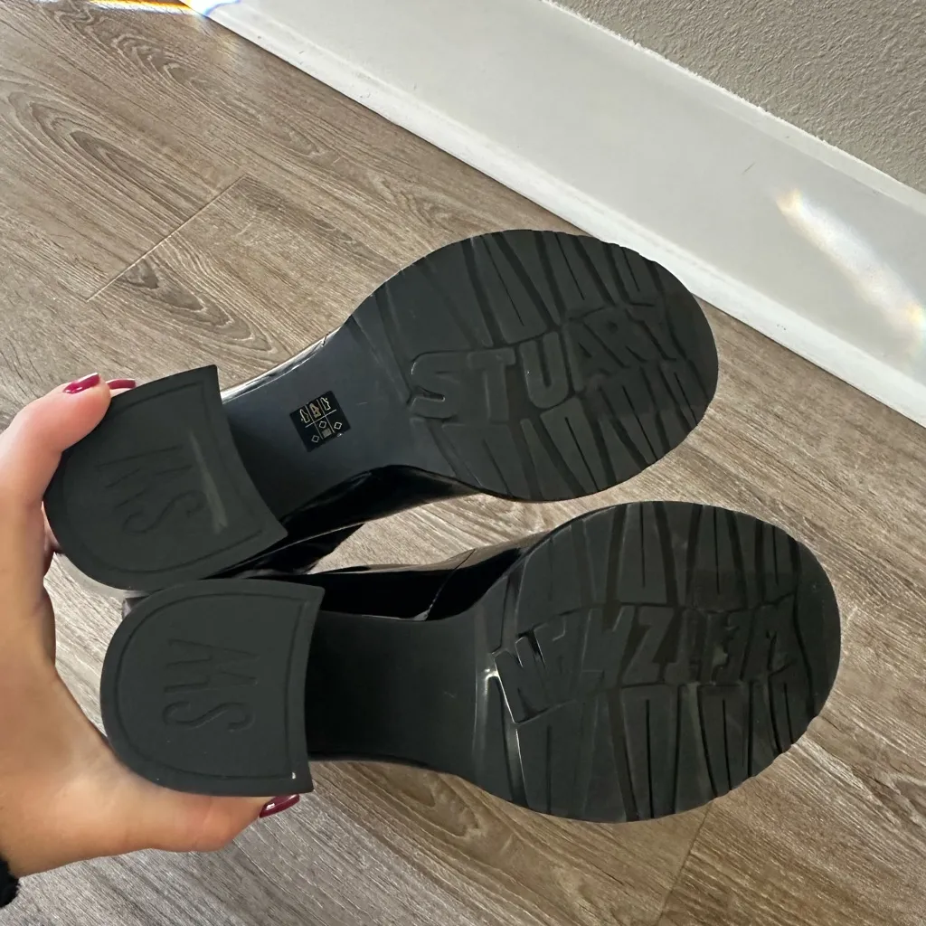 Stuart Weitzman ‎ Dalenna Patent Bootie 7 New - Image 3