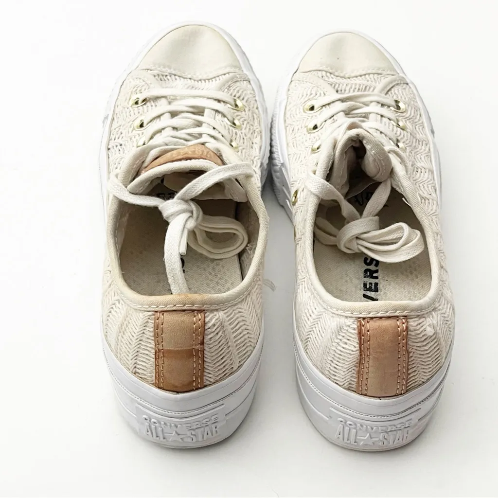 CONVERSE Chuck Taylor All Star Driftwood Lace Up Platform Sneakers Size 7 - Image 7