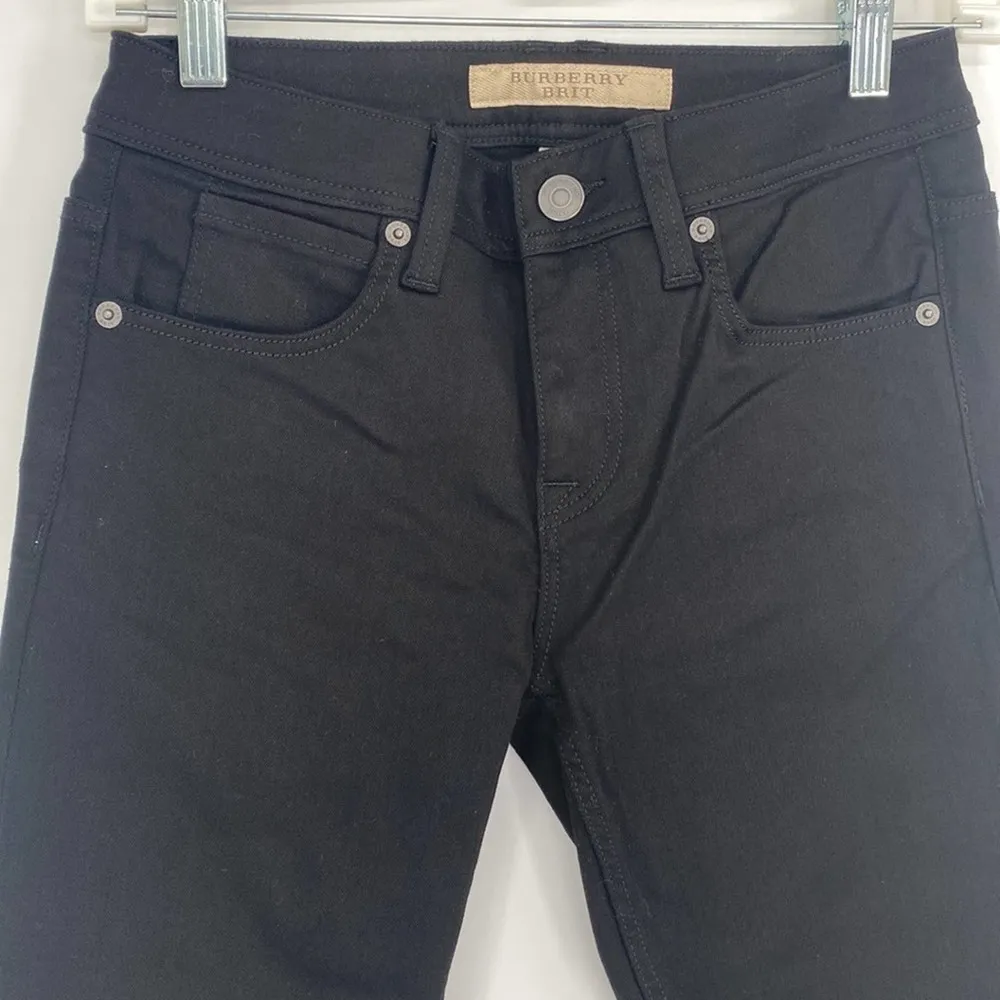 Burberry Brit Slim Skinny Black Jeans New with Tags Size 26 - Image 3