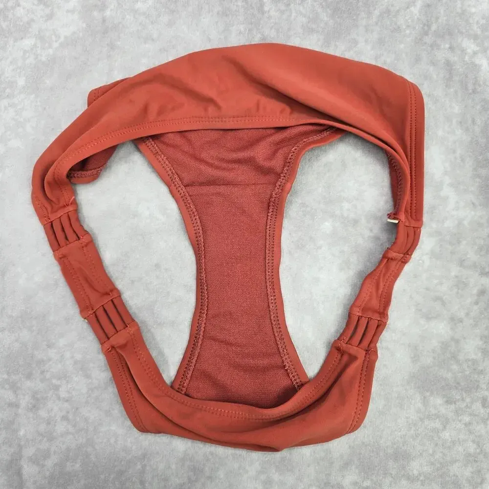Orange Rust Copper Brown Cheeky Medium Bikini Bottom Swimwear - Image 6