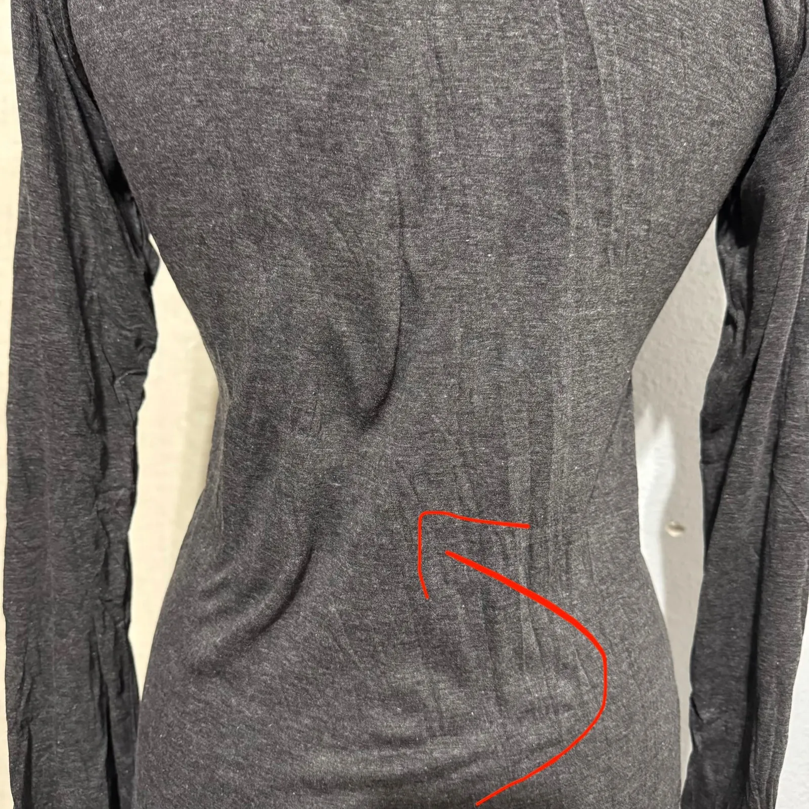 Lokazu Om Mandala Graphic Long Sleeve Bohemian Indie T Shirt Women Size Medium Gray - Image 6