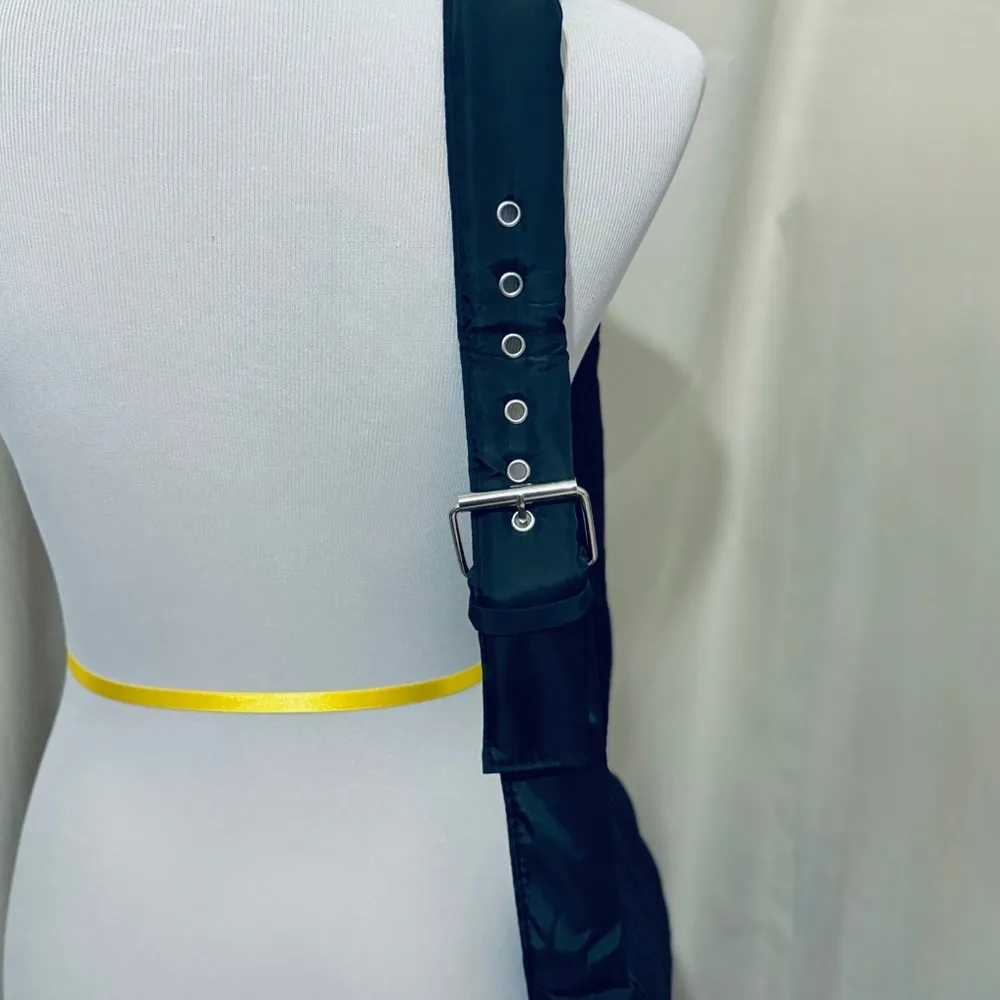 Women’s Black Puffer Shoulder Bag - Image 7