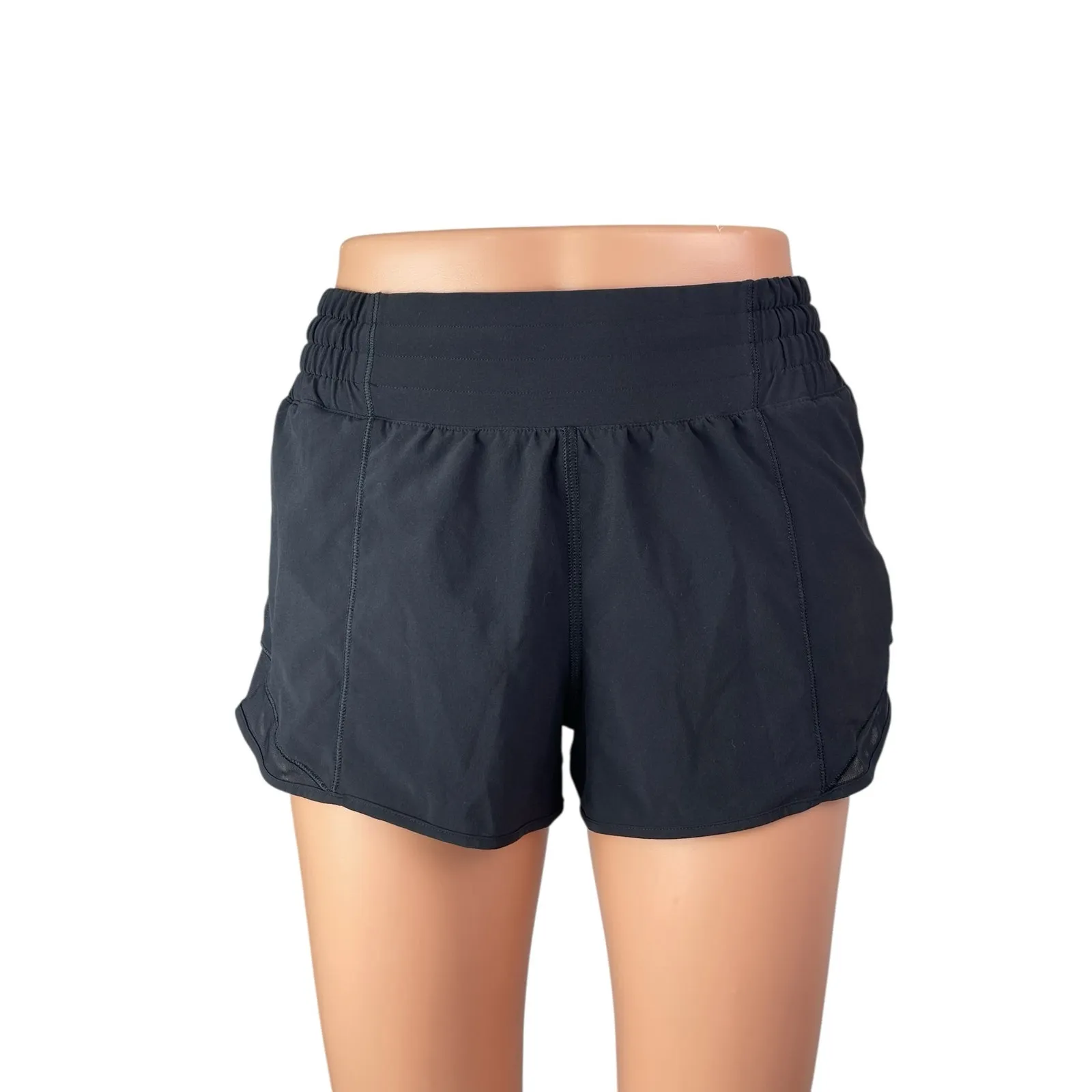 Lululemon Athletica Tracker High Rise Yoga Athletic Activewear Running Shorts 6 - Image 2