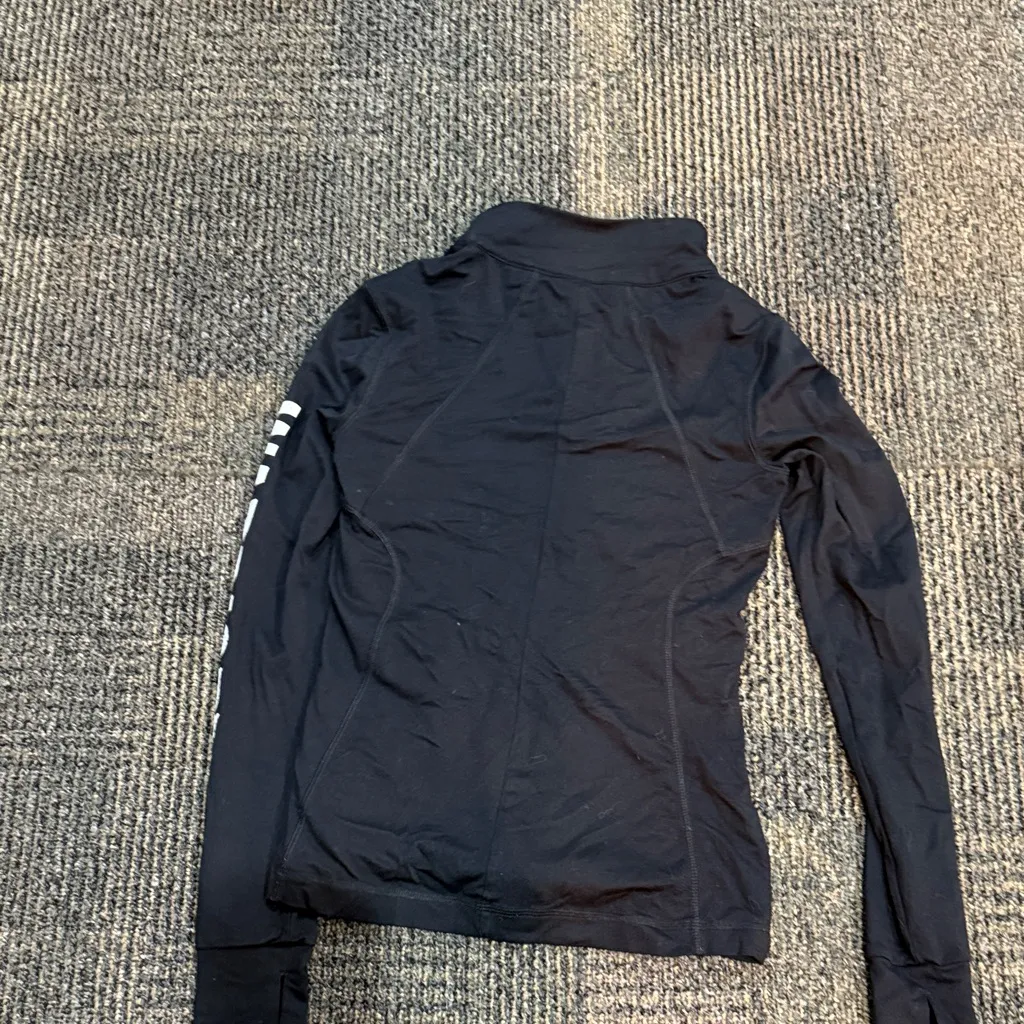 Forever 21 Black Utility Jacket with White Lettering - Image 5