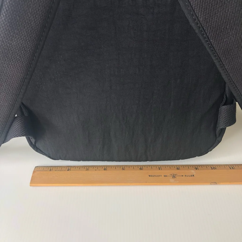 Kipling Black Seoul Small Tablet Backpack Nylon Silver Zipper Preppy Classic - Image 11