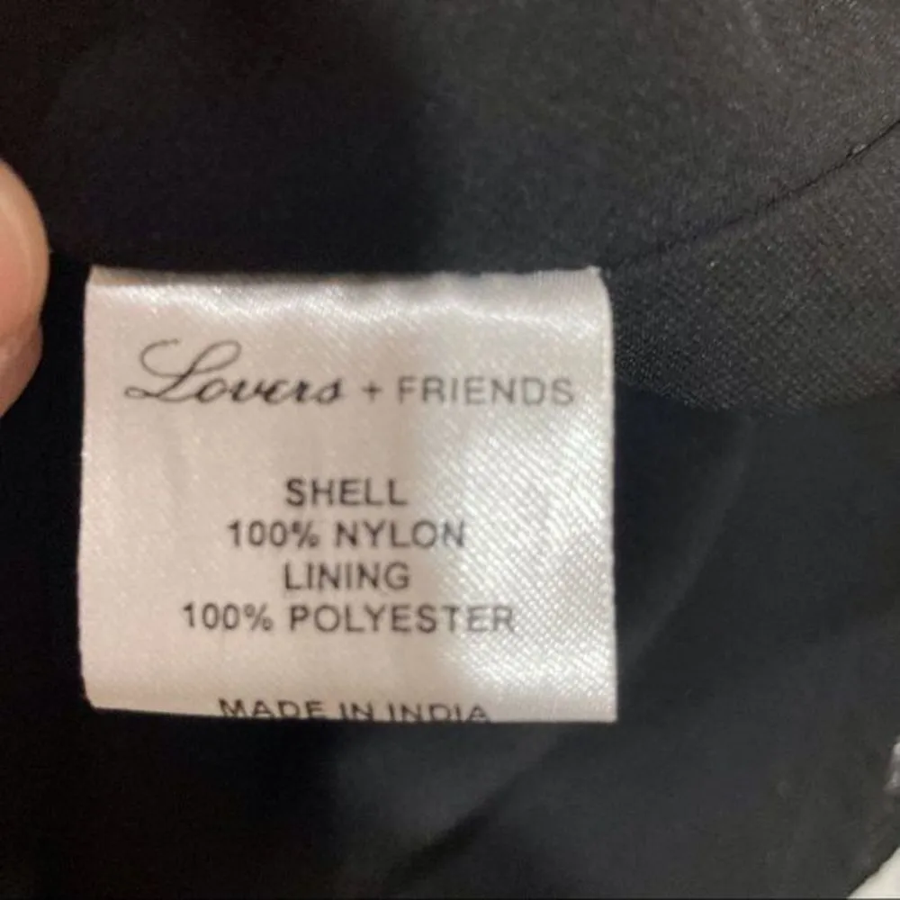 REVOLVE Lovers + Friends Night Black Cass Mini Dress Small Lace NWT - Image 6