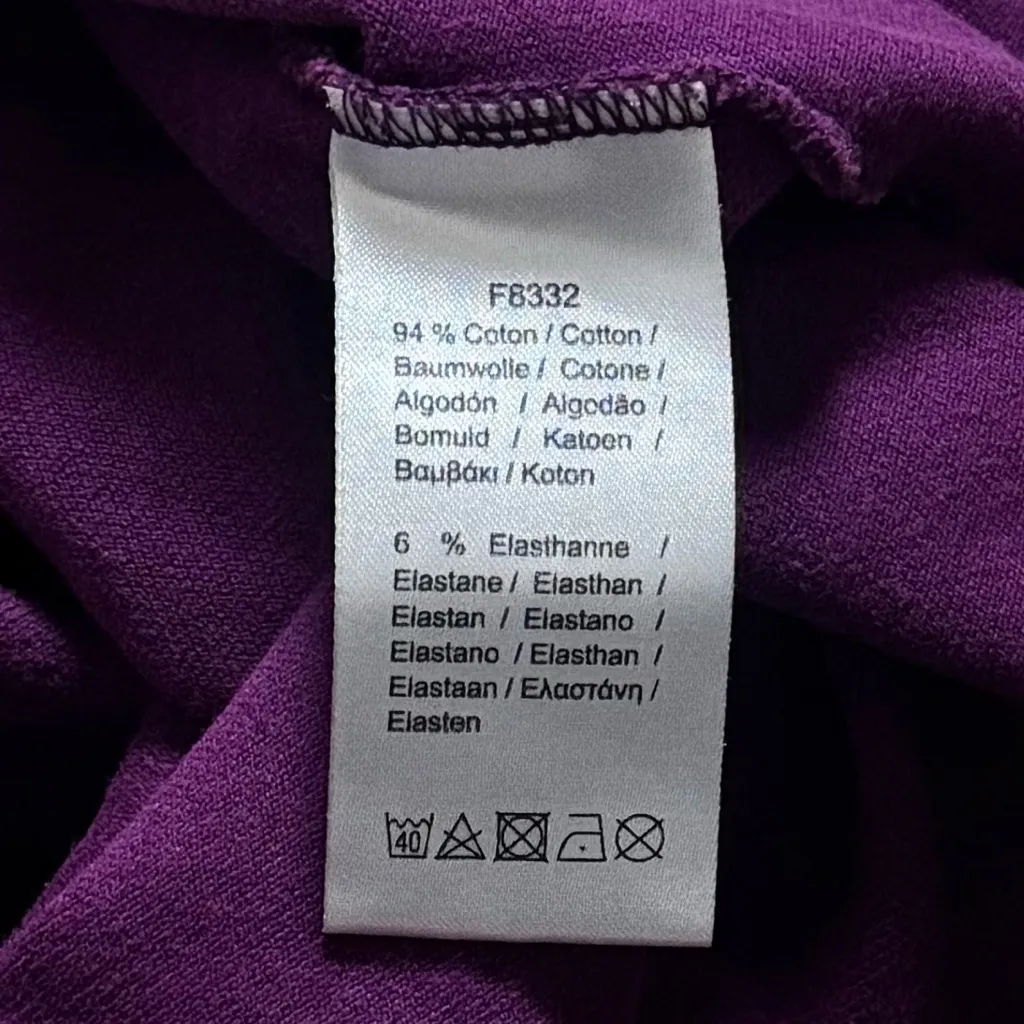 Lacoste Purple Polo Tennis Golf Athletic Comfort Preppy Old Money 40 (M) - Image 8