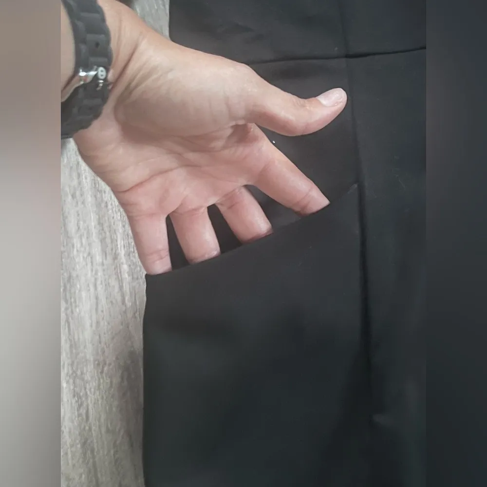 LM Style Bar Raglan Black Knee Length Dress Business Casual Body con 14 - Image 8