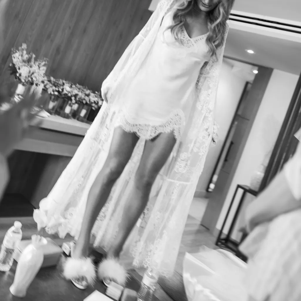 Elegant White Feathered Women's kitten Heels slipperd - Image 5