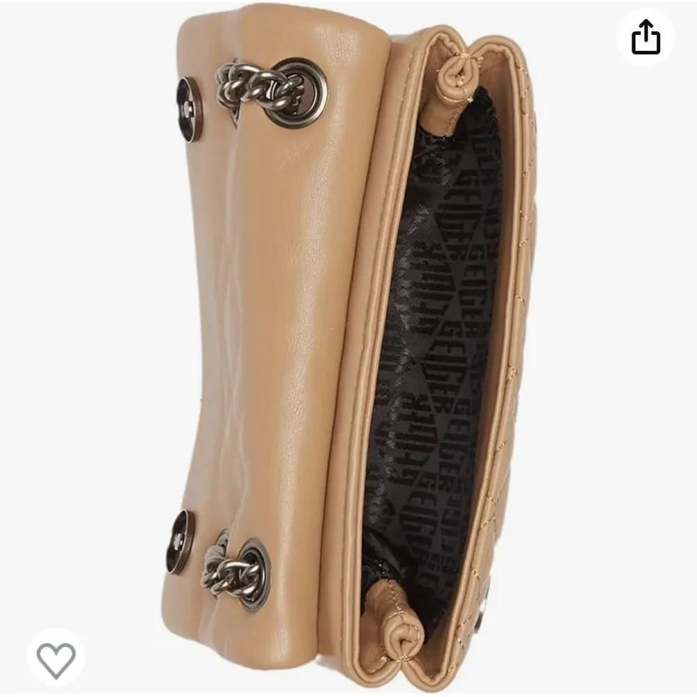 Kurt Geiger  London Mini Brixton Quilted Leather Bag Camel - Image 4