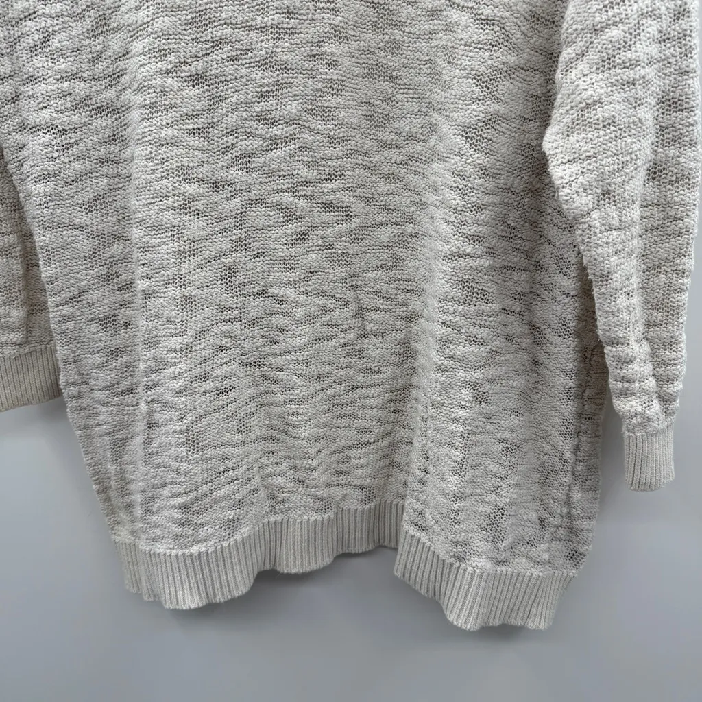 Torrid Off White Gray Long Sleeve V Neck Knit Pullover Sweater Sz‎ 2X - Image 3