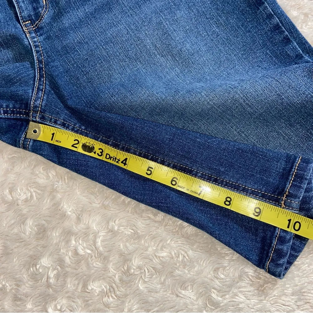 Nine West High Rise Denim Bermuda Shorts Size 10 - Image 9