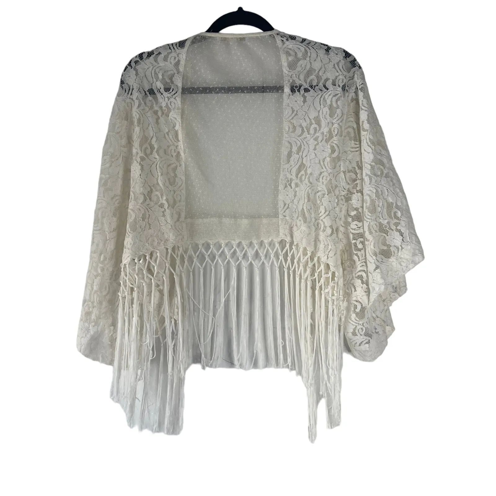 Miss Me Y2k Women's Size Small White‎ Cottage Western Kimono Sweater - Image 7