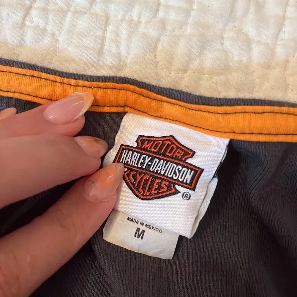 Harley Davidson Wildcats bling sparkle womens tank top medium Gray - Image 3