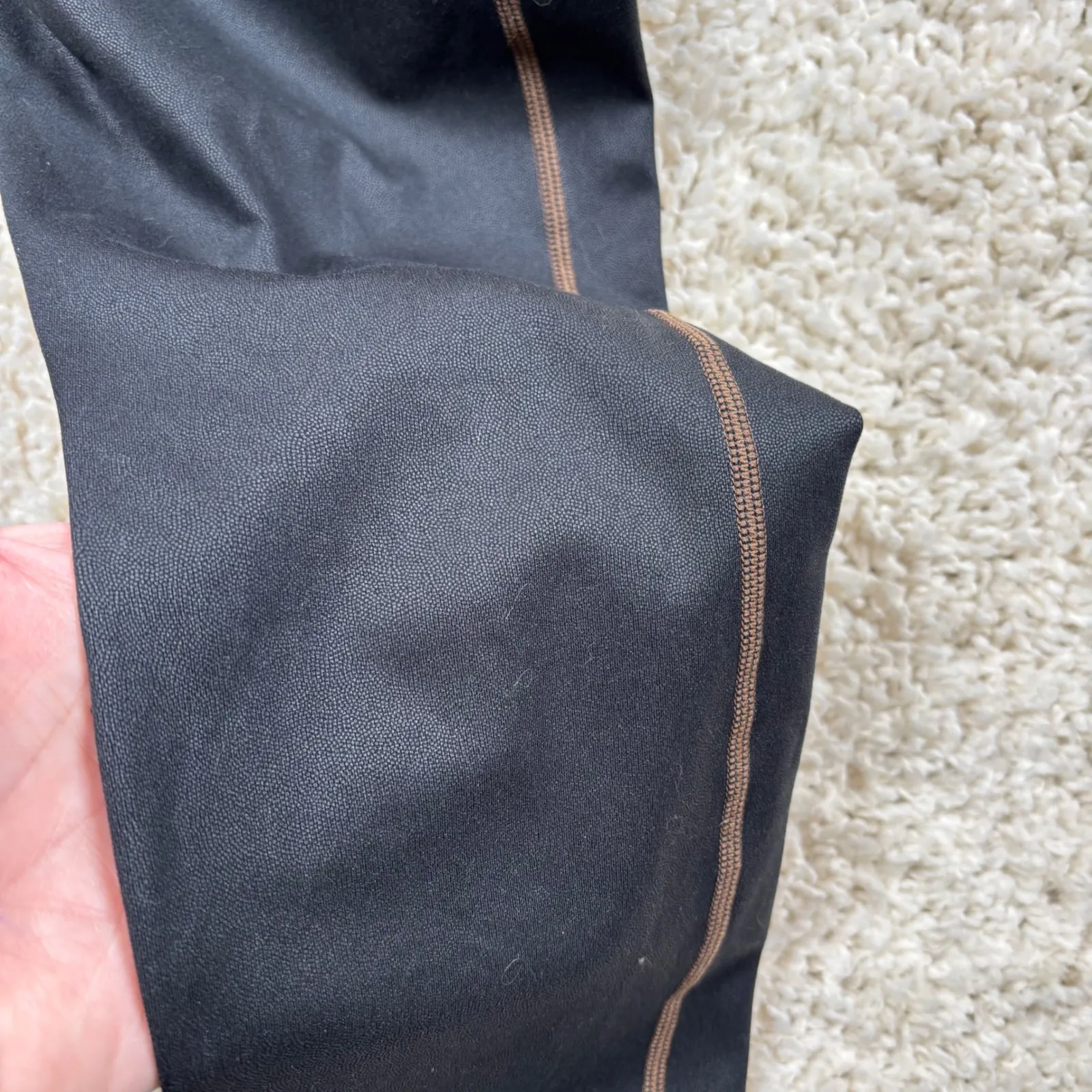 Fabletics Black Workout Leggings Cropped High Waist Activewear Athleisure Women - Image 6