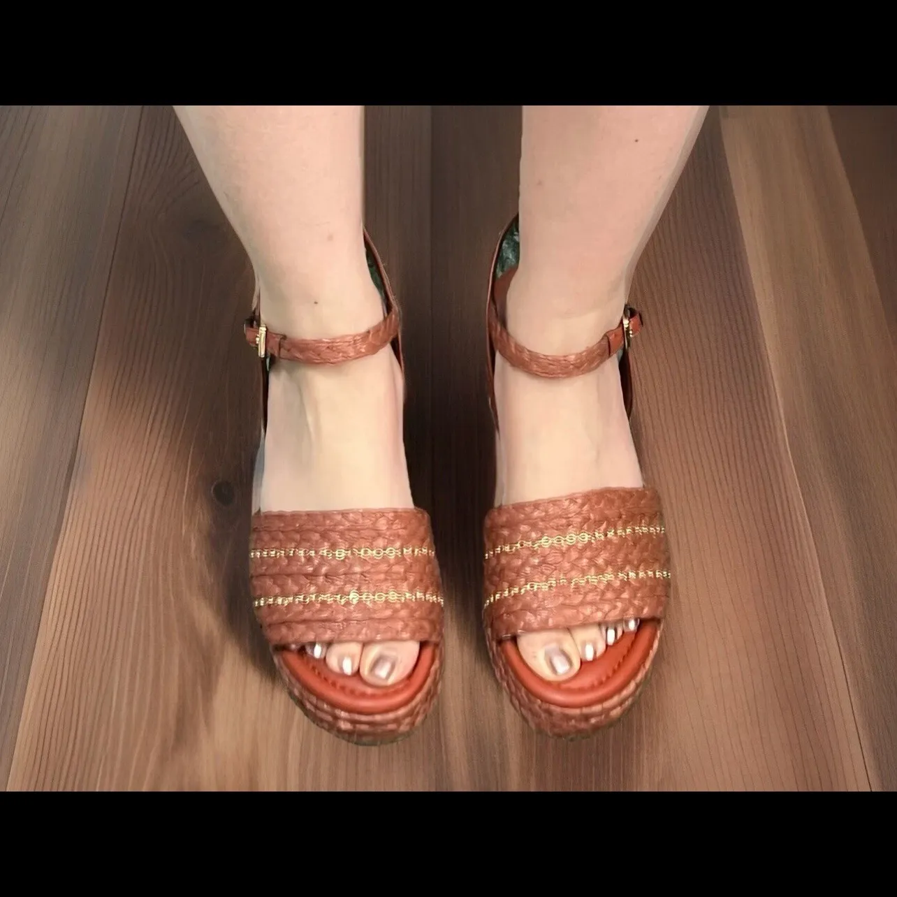 peachy Platform Espadrilles  Size 9.5 New - Image 7