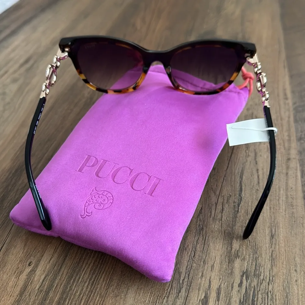 Emilio Pucci Tortoise Shell Sunglasses - Image 6