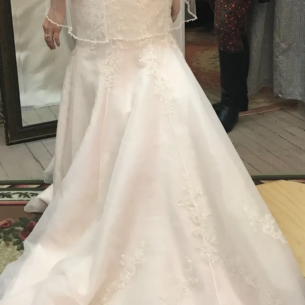 Mori Lee Soft Pink Wedding Dress - Image 6