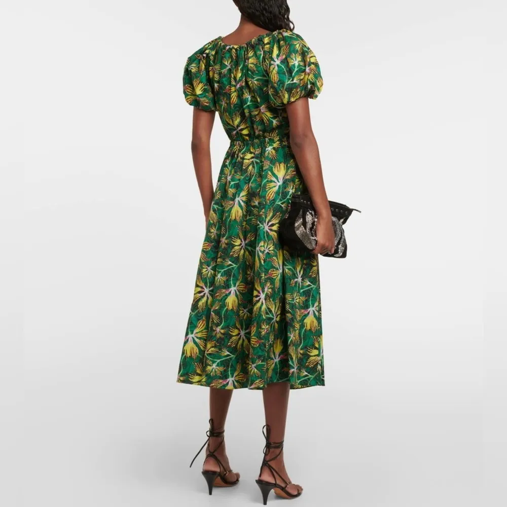 Ulla Johnson Tigerlily Green Cecile Midi Dress | L - Image 3