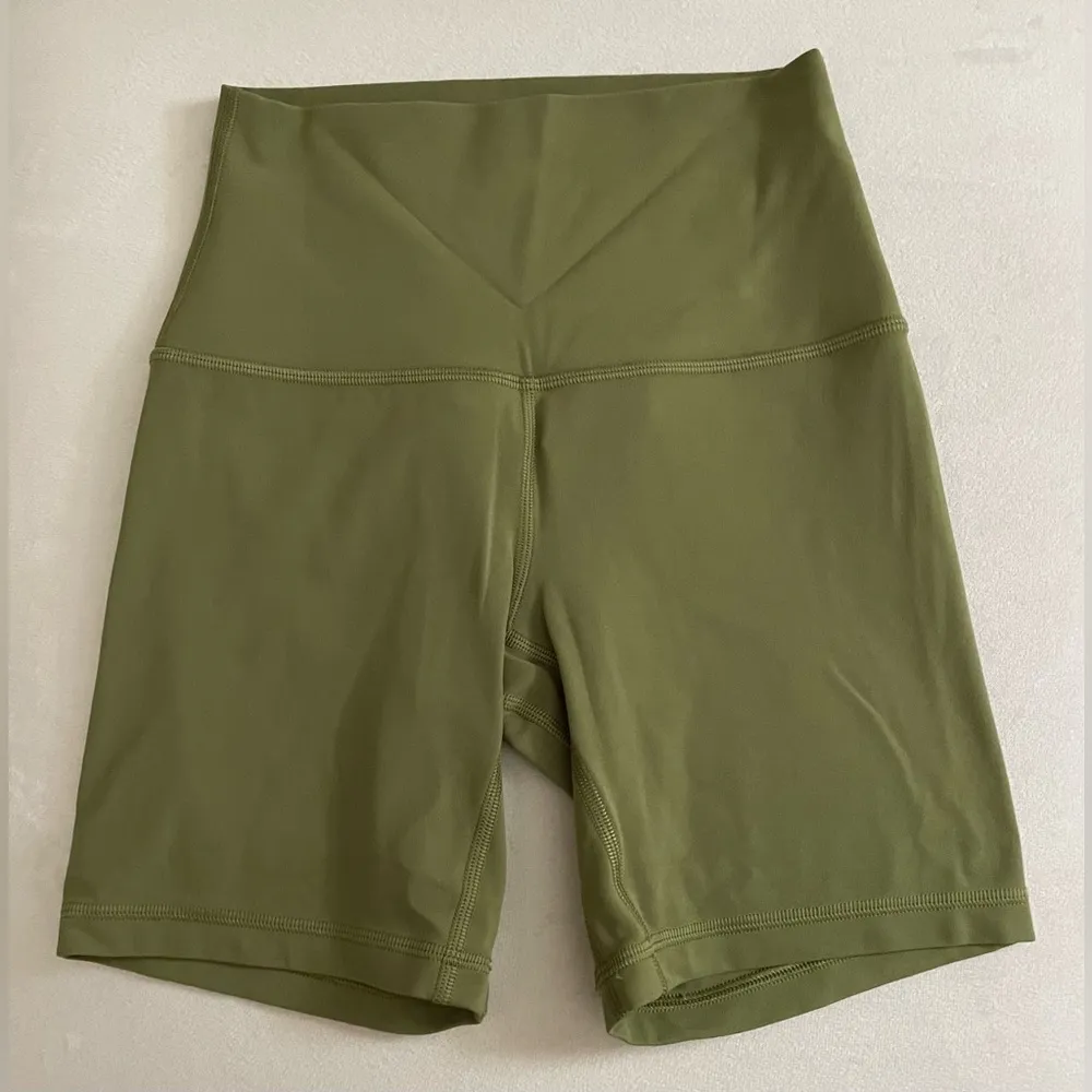 Lululemon Align High Rise Shorts 6” Bronze Green Size 2 - Image 6
