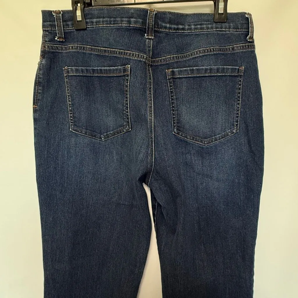 Gloria Vanderbilt Amanda Women's High Rise Denim Jeans Dark Wash Size 14 - Image 7