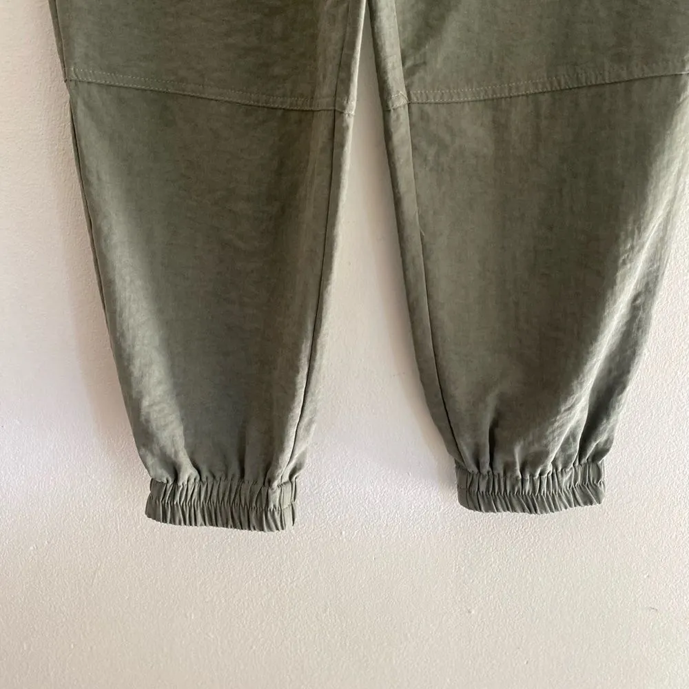 Doe & Rae green cargo drawstring pants S - Image 3