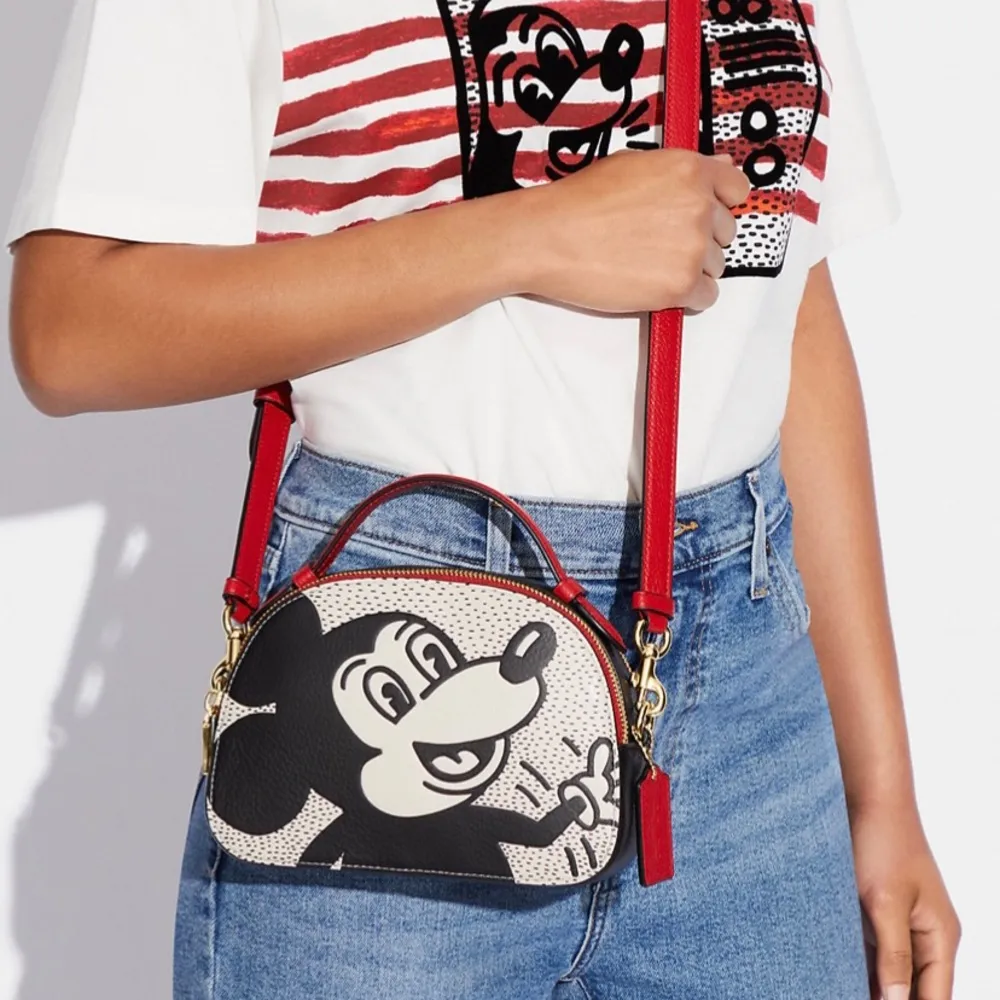 Coach C6977 Disney Mickey Mouse X Keith Haring Serena Satchel NWT MSRP $378 - Image 5