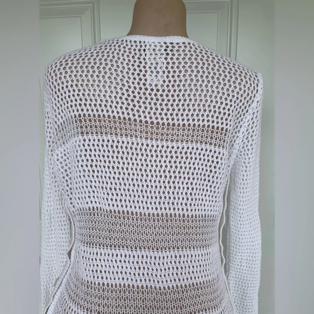 Tommy Bahama White Mesh Swim Cover-Up - Image 5