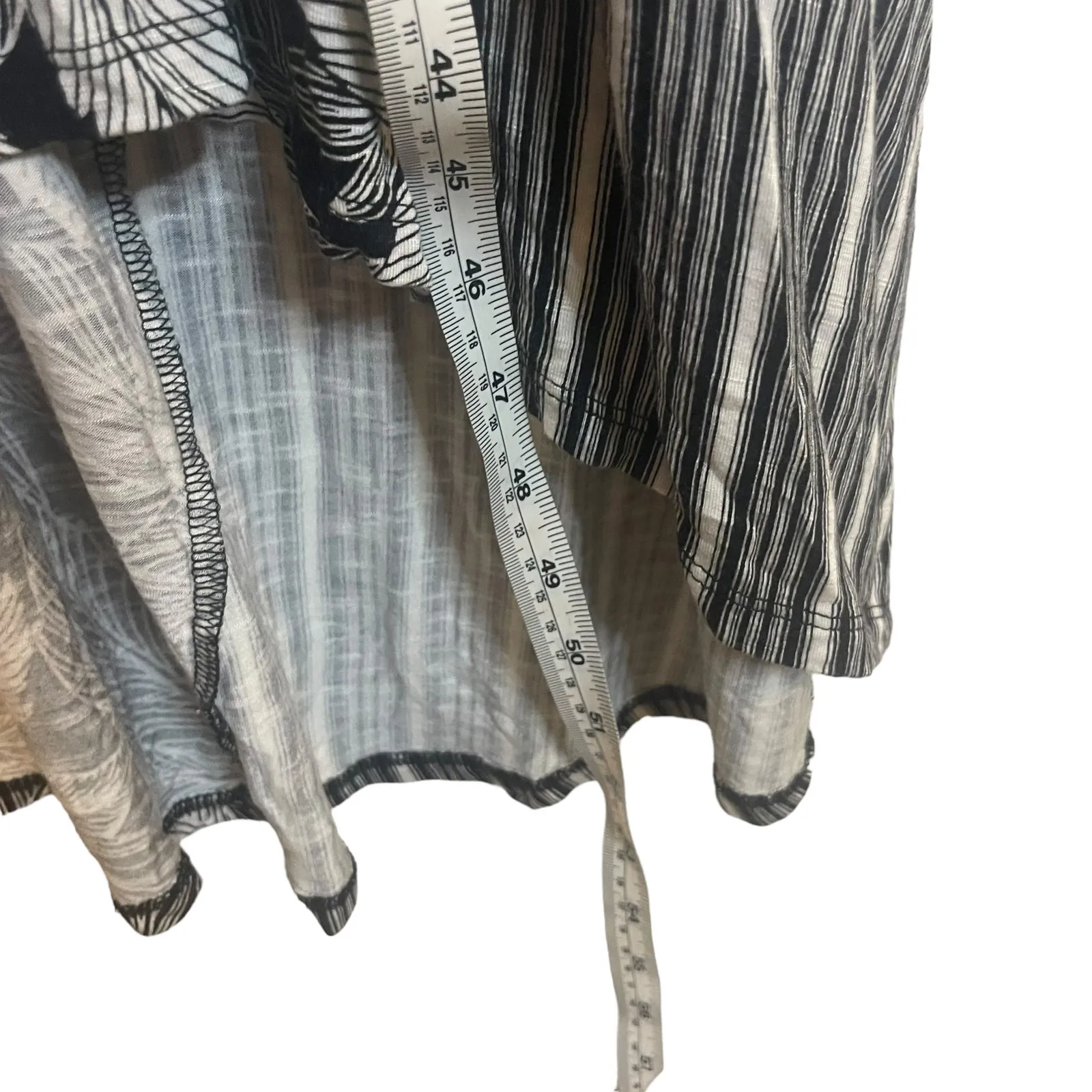 Lane‎ Bryant Plus Size 14/16 Black White Leaves Maxi Dress - Image 9