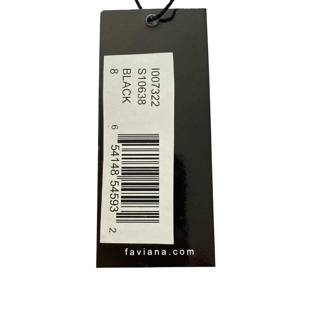 Faviana One Shoulder Sequin Ruched Sleeveless Gown S10638 Black Size 8 NWT - Image 5