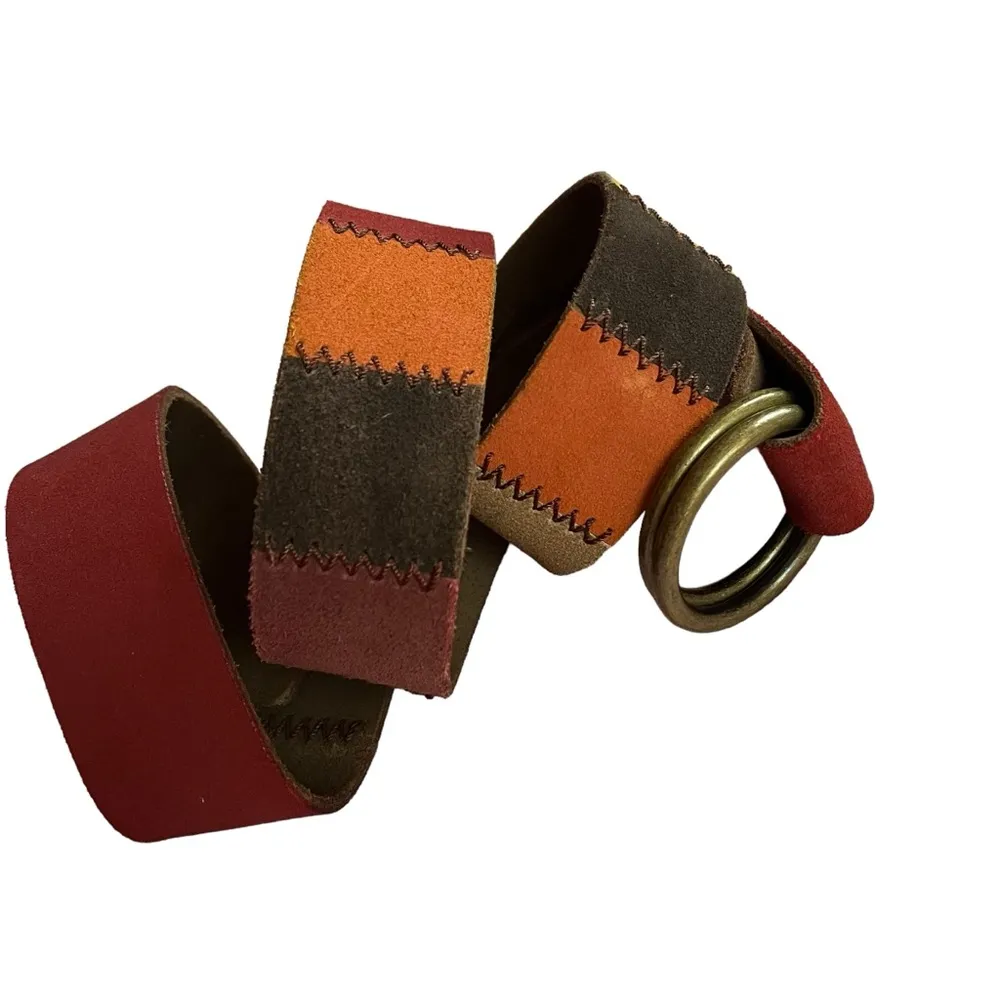 Lucky Brand Multi Color Patchwork Suede Belt, Sz XS/S - Image 5