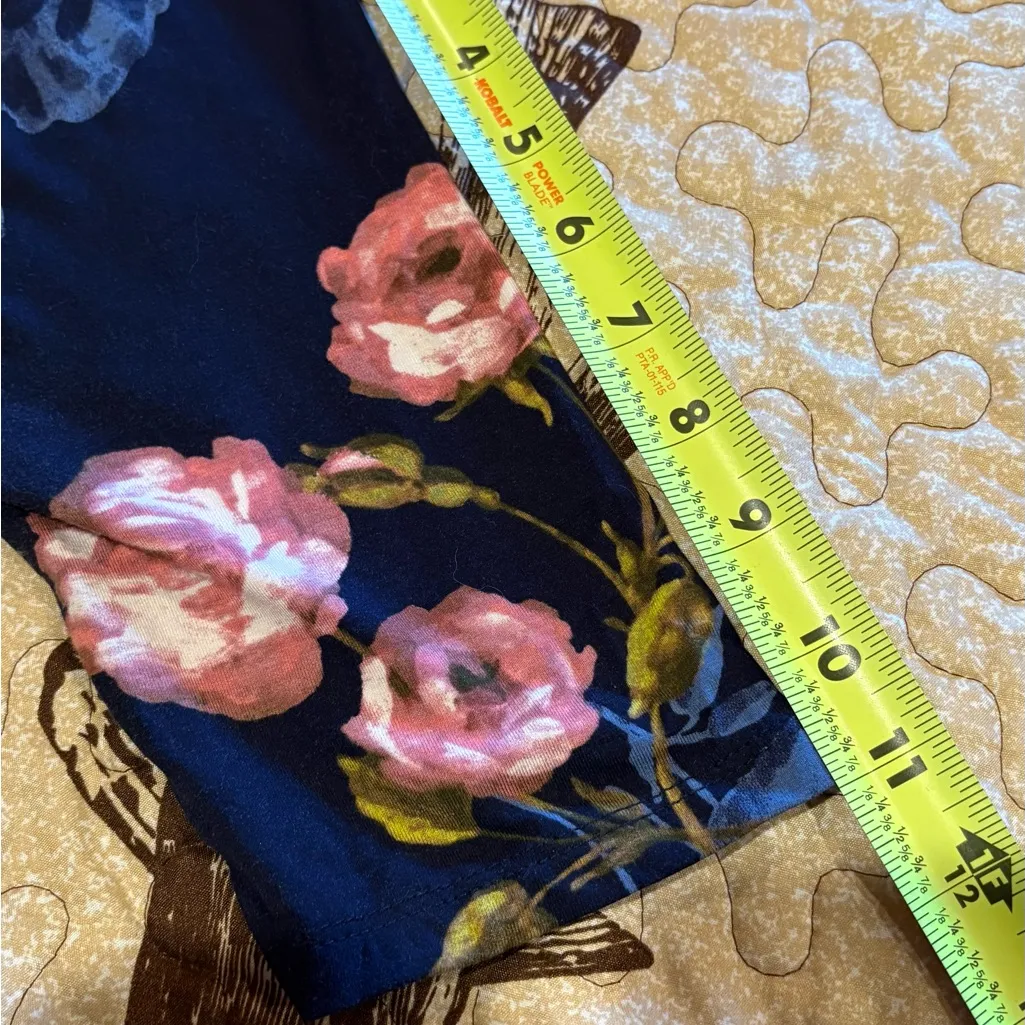 Motherhood Maternity Navy Floral Midi Dress size XS - Image 11