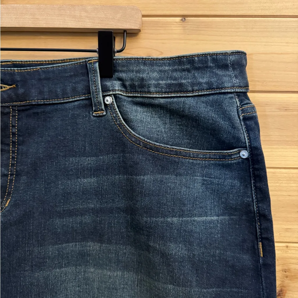 Slink Jeans Size 24 Dark Wash Denim Pencil Maxi Skirt Blue - Image 4