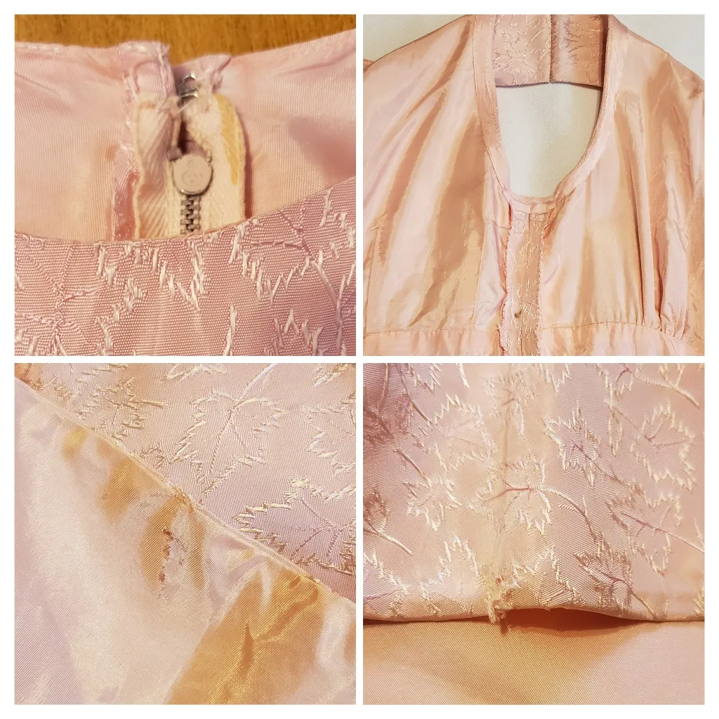 Vintage late 50s early 60s pink dress [see measurements for size] Size XS - Image 10