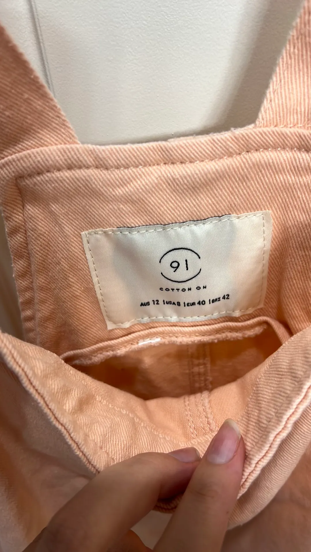 Cotton On Light Pink Overall Dress - Image 3