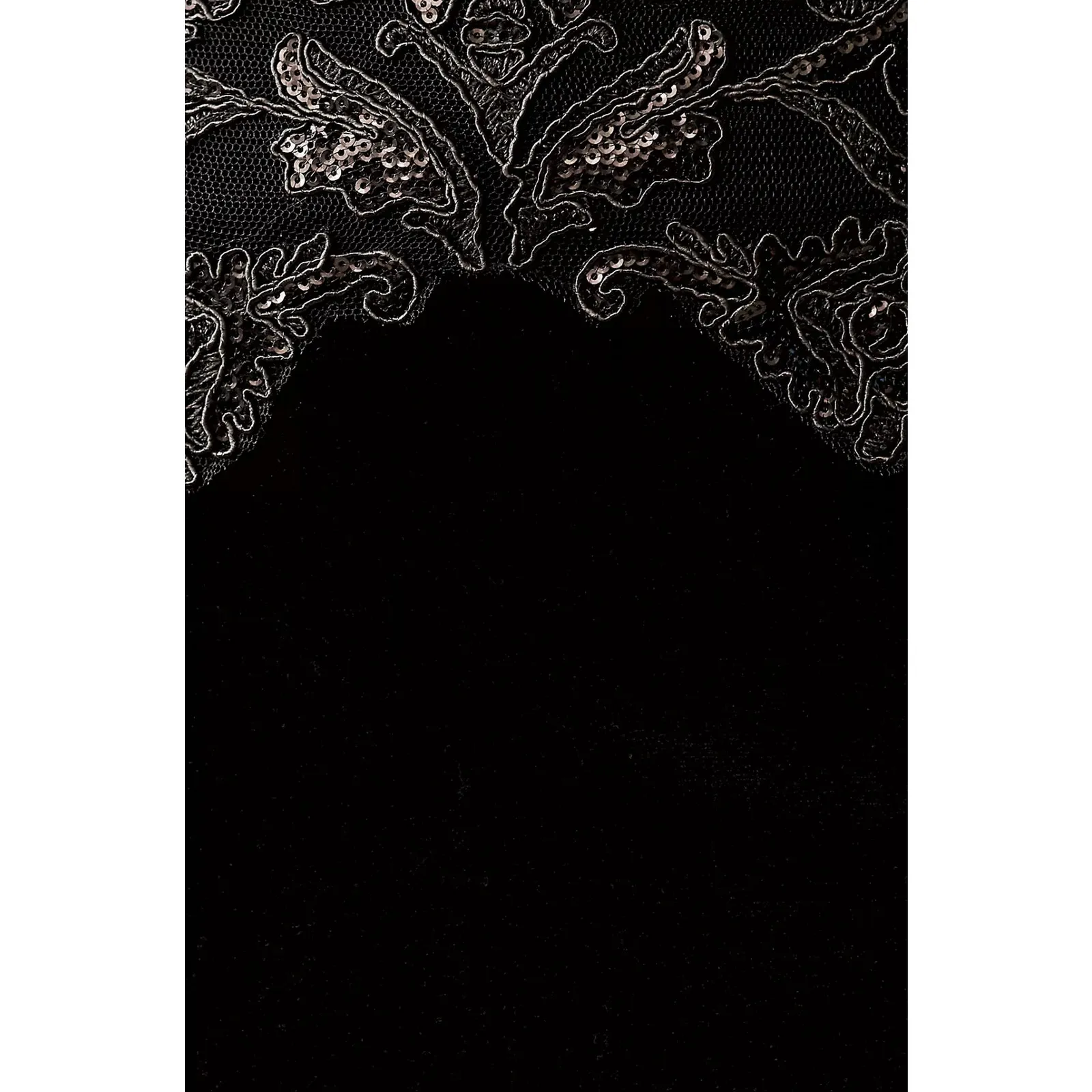 NWT Tadashi Shoji Josepha Dress‎ Size 16 Black Velvet Gown - Image 4