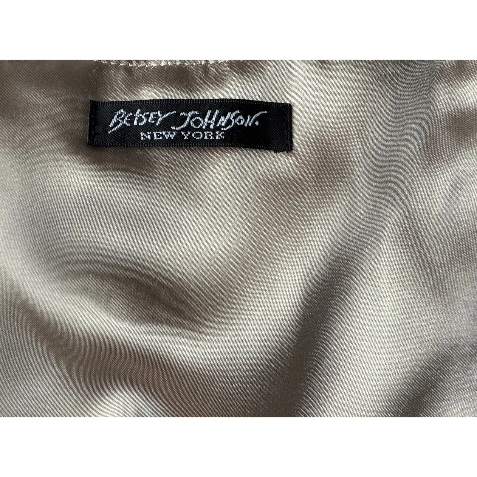 Vintage y2k Betsey Johnson Strapless Lace Dress in Blue Size Small - Image 8