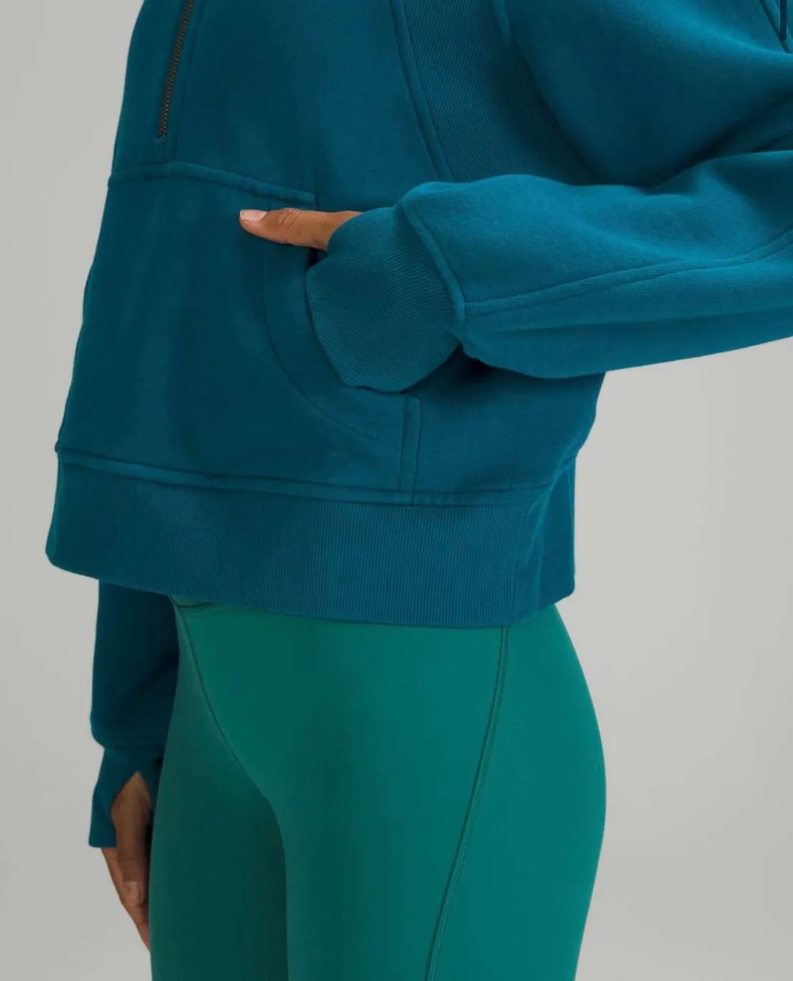 Lululemon Scuba Oversized Half-Zip Hoodie In Capri - Image 2