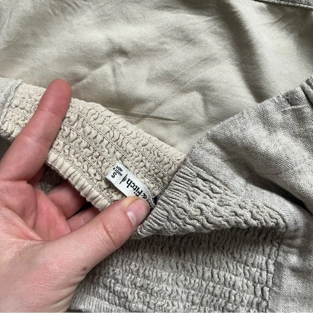 Abercrombie and fitch cream linen halter tank size small - Image 2