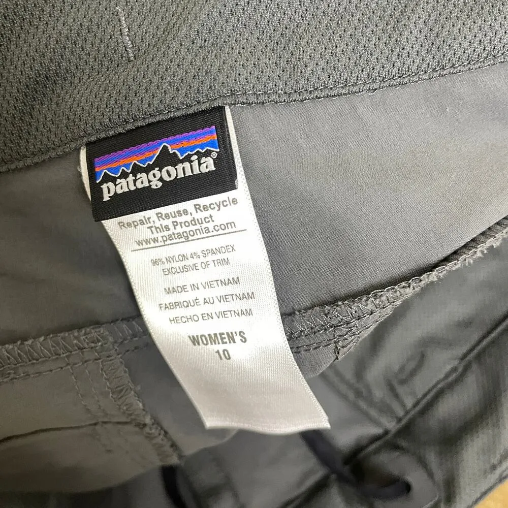Patagonia Womens Quandary Pants 10 Gray Outdoors Hiking Trail Trek Cargo 34x31 - Image 8