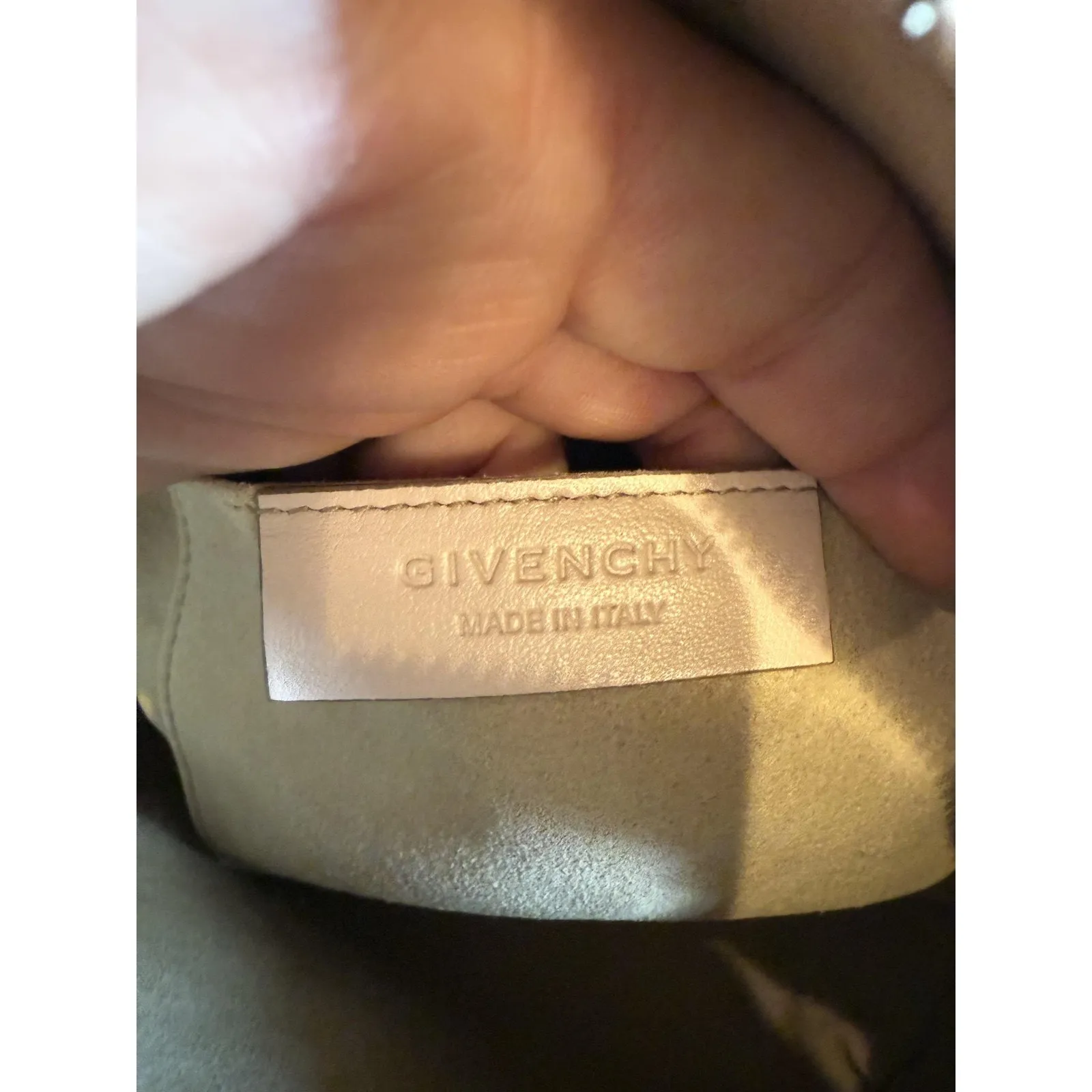 Givenchy Lucrezia Mini Satchel Womens Blush Leather Crossbody Made in Italy - Image 9