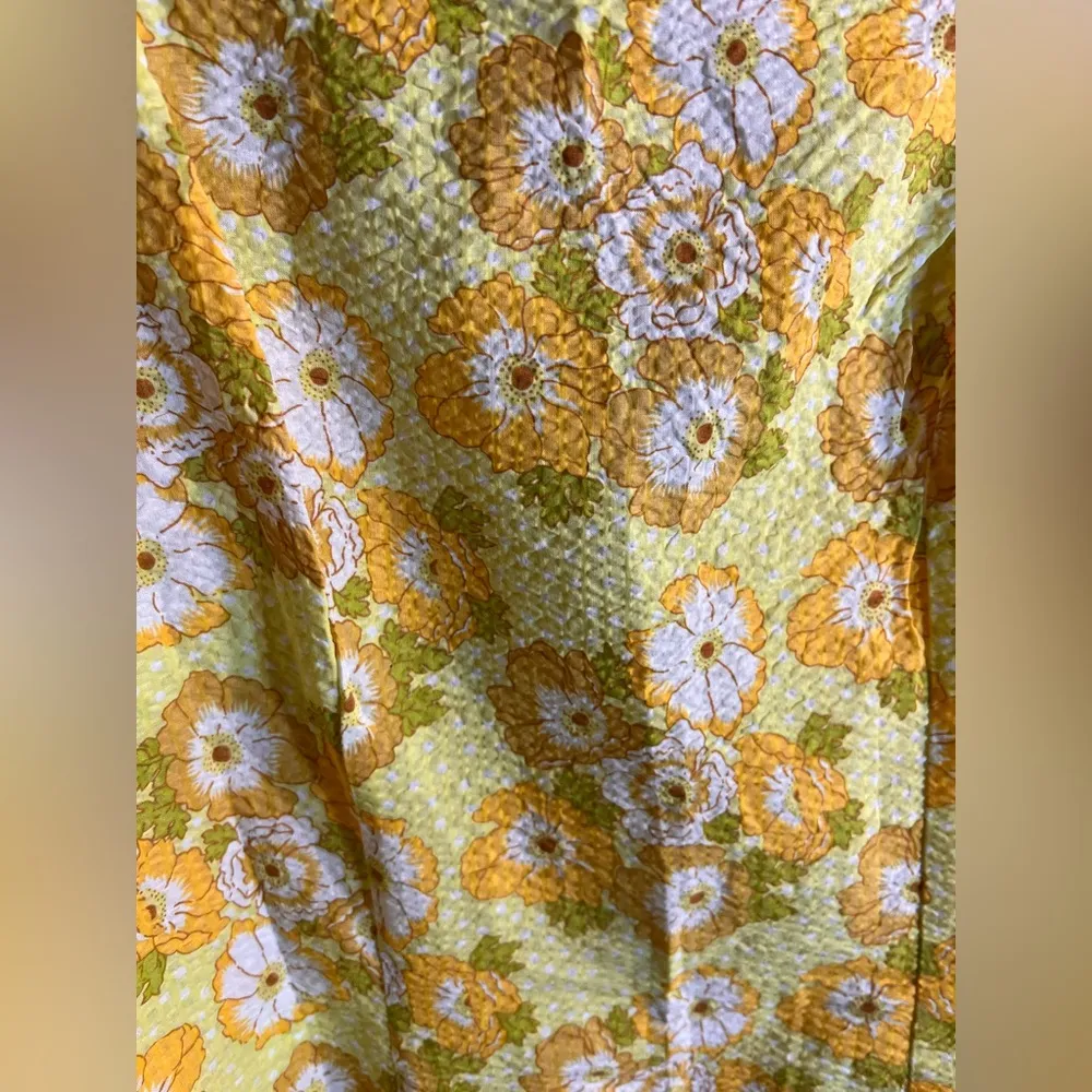 Cider Yellow Floral Mini Dress beach summer resortwear floral lightweight - Image 3