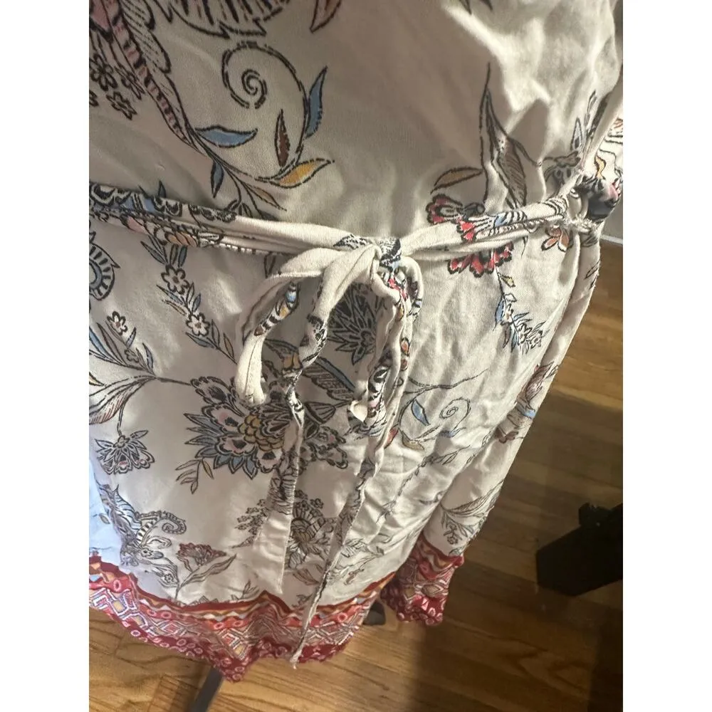 Beach Lunch Lounge Tunic Dress Multi Floral 100% Viscose Pullover - Image 4