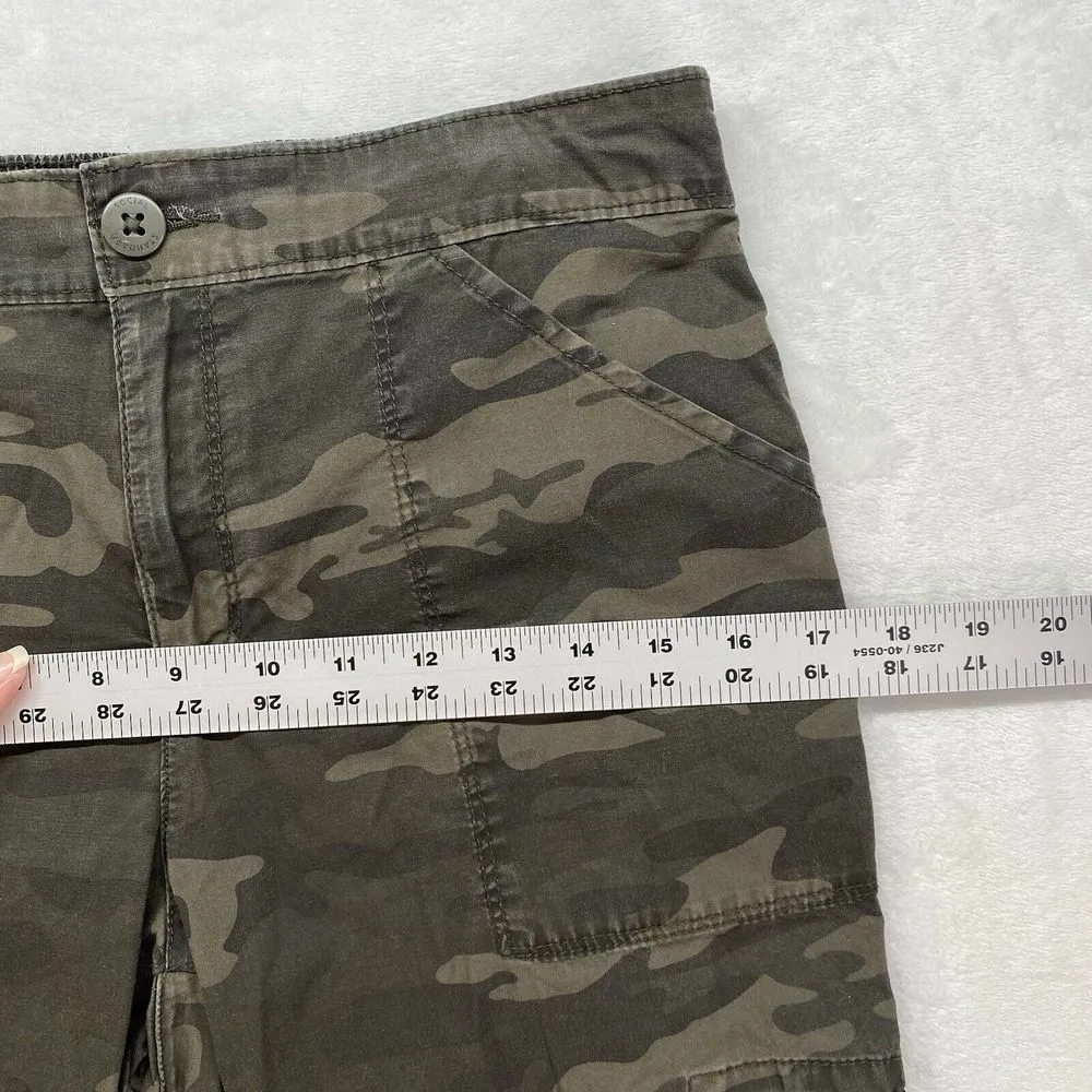 Social Standard‎ Sanctuary camo cropped pant jogger Womens Small cotton blend - Image 3